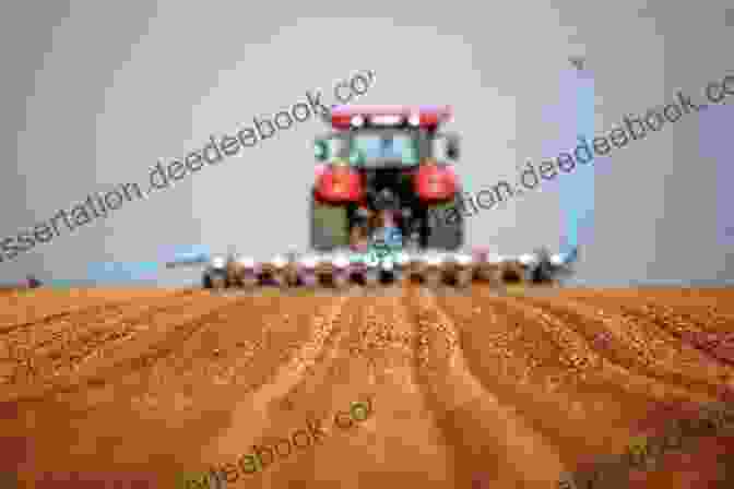 A Farmer Operates A Very Very Noisy Tractor, Its Exhaust Pipe Billowing Smoke Into The Air A Very Very Noisy Tractor
