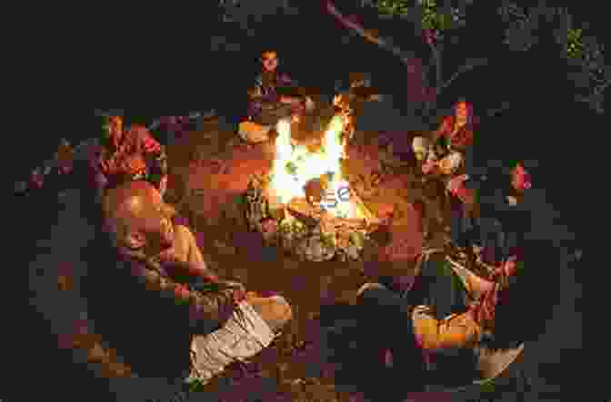 A Photograph Of The Logan Family Singers Gathered Around A Campfire, Sharing Songs And Stories Music In The Night (Logan Family 4)