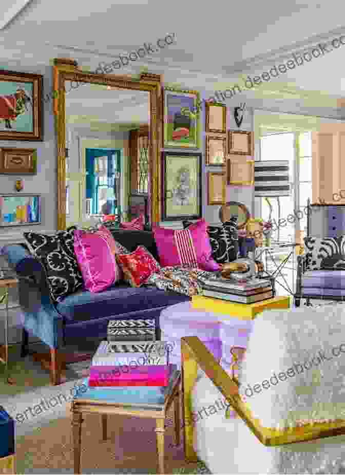 A Tastefully Decorated Living Room Featuring A Vibrant Floral Painting From Beauty In Blooms Beauty In Blooms Devin Dozier