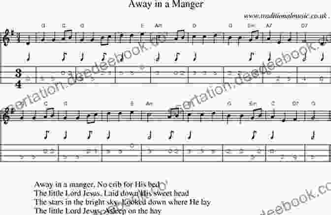 Away In A Manger Mandolin Tablature 40 Old Time Christmas Carols Mandolin Songbook For Beginners With Tabs And Chords