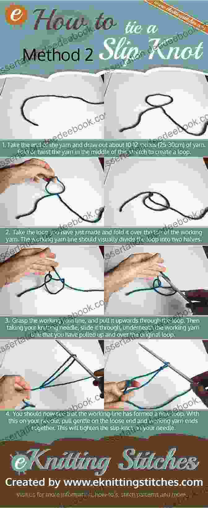 Image Of Knitter's Knot Technique 50 THINGS TO KNOW ABOUT KNITTING: KNIT PURL TRICKS SHORTCUTS (50 Things To Know Crafts)