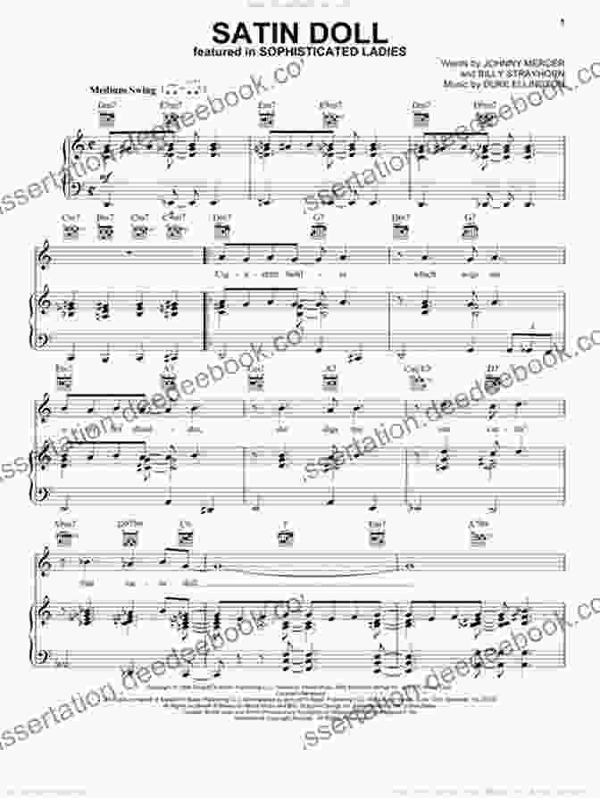 Sheet Music For 'Satin Doll' By Duke Ellington And Johnny Mercer Ten Of My Favorite Songs With Inspirations By Duke