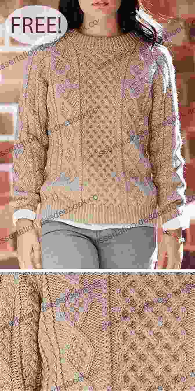 Textured Patterns Of Aran Lace Knitwear Refined Knits: Sophisticated Lace Cable And Aran Lace Knitwear