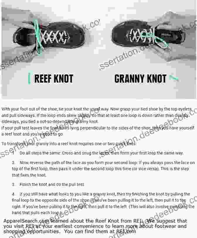 The Reef Knot Shoe Tying Method 22 Cool Ways To Tie Your Shoes: A Step By Step Picture Guides How To Tie Your Shoe