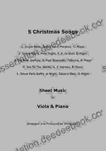 5 Christmas Songs Sheet Music For Viola Piano